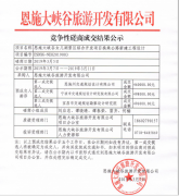 女兒湖景區(qū)綜合開發(fā)項目換乘公路新建工程設計競爭性磋商成交結果公示